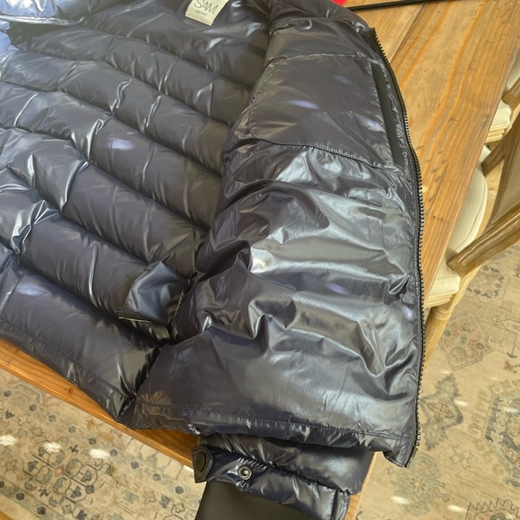 SAM TRAIL THICK DOWN LUXURY JACKET DARK MARINE PTP 26 MENS XXL RETAIL$550 EUC - Picture 10 of 12